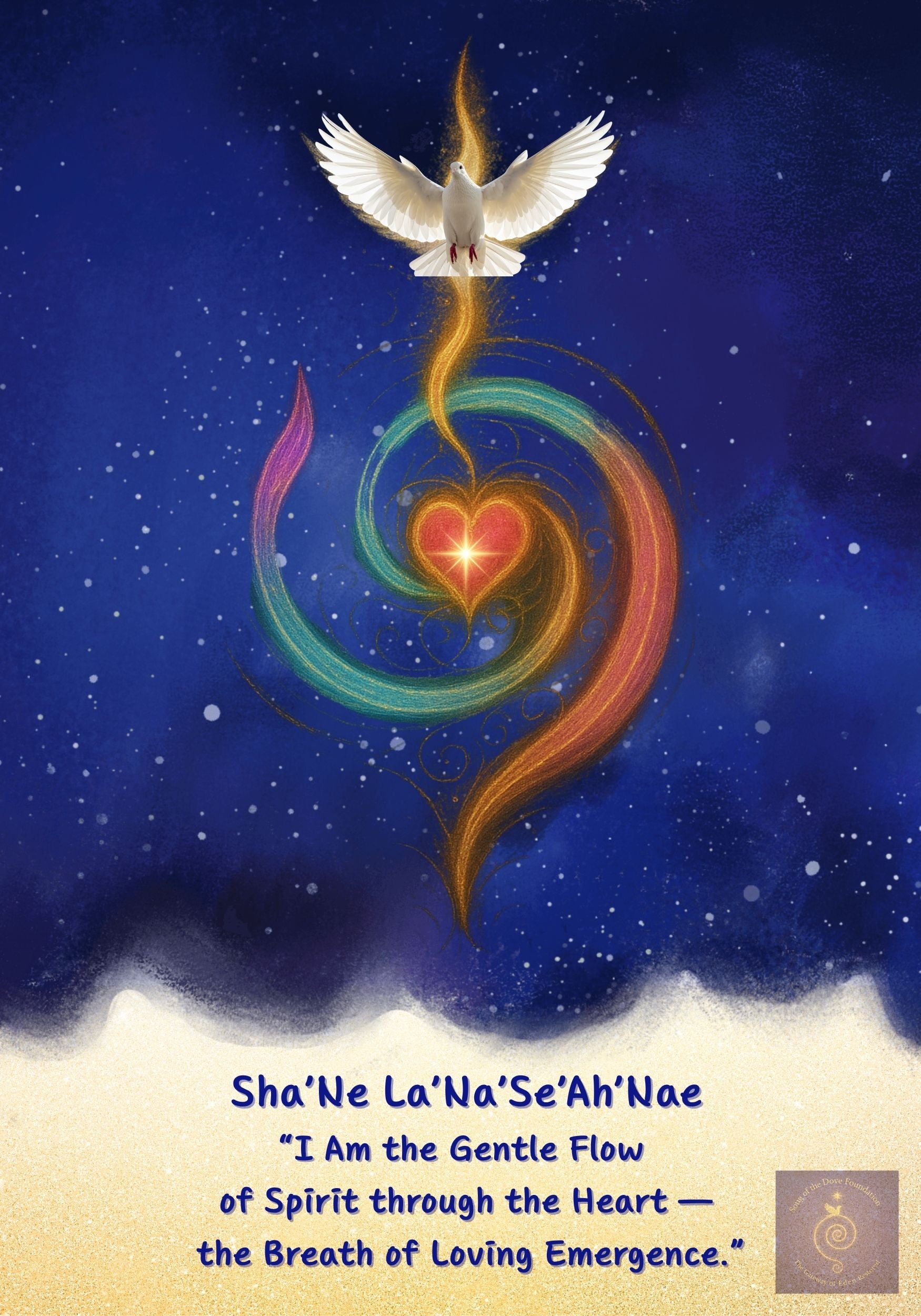 The Gentle Flow of Spirit Through the Heart Visual Art